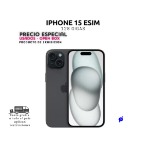 iPhone 15 ESIM - 128 GB  Producto de Exhibición