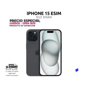 iPhone 15 ESIM -512 GB  Producto De Exhibición