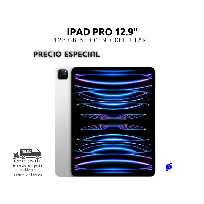iPad Pro 12.9" - 128GB (6th Gen) + Cellular