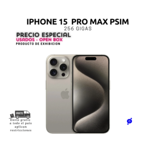 iPhone 15 Pro Max PSIM - 256 GB  Producto de Exhibición